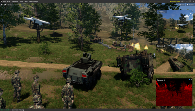 AI-Based Training Simulation Environment